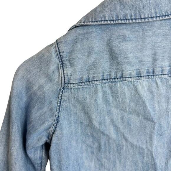 Gap Button Down Light Denim Shirt 2T - Picture 6 of 7